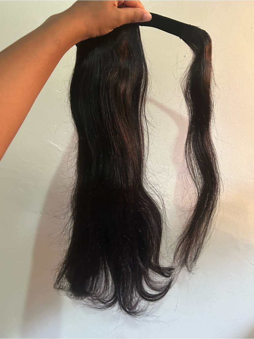 Sleek Black Clip-In Ponytail Extension for Women